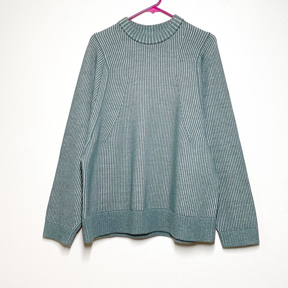 Women's Lululemon Cotton-Blend Crewneck Sweater M Green Dark Forest Pullover